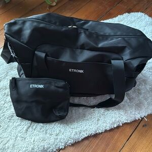 Etronik Black Weekender Bag
